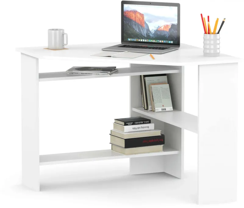 Стол для компьютера Сокол КСТ-02 столешница ЛДСП белый (00-00010954)