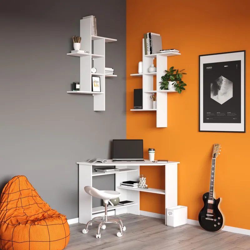 Стол для компьютера Сокол КСТ-02 столешница ЛДСП белый (00-00010954)