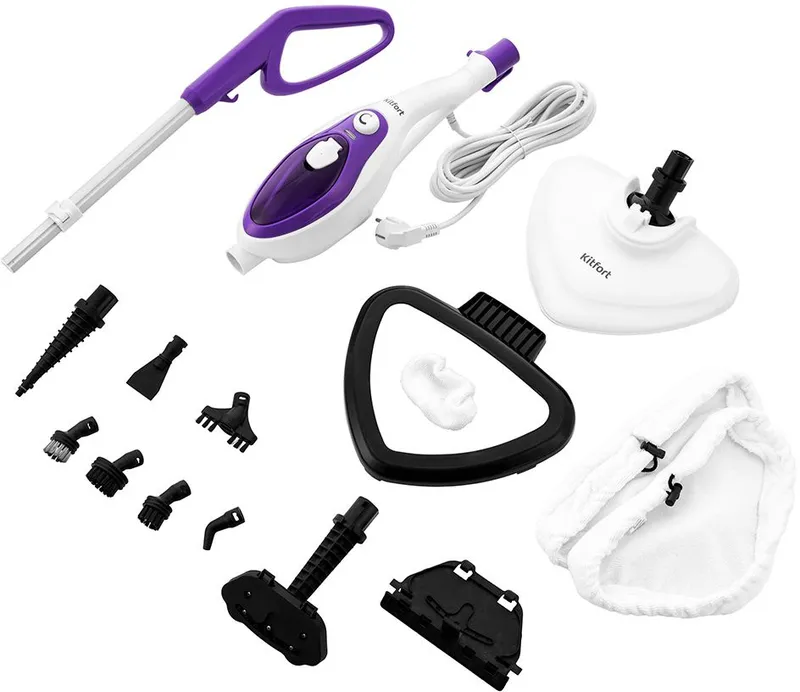 Швабра паровая Kitfort KT-1004-4 1500Вт фиолетовый