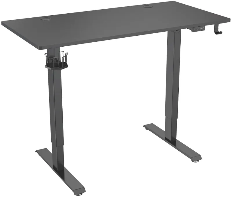 Стол для компьютера Cactus подъёмный столешница МДФ черный каркас черный (CS-ED-BBK)