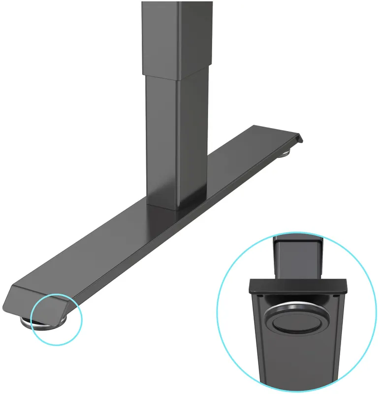 Стол для компьютера Cactus подъёмный столешница МДФ черный каркас черный (CS-ED-BBK)