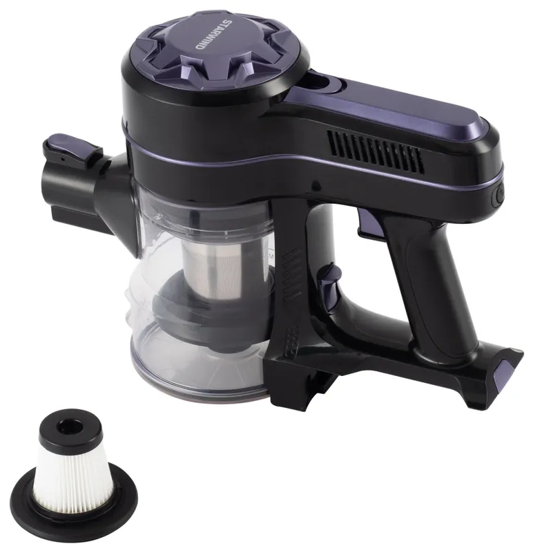 Пылесос ручной Starwind SCH9917 150Вт черный/фиолетовый