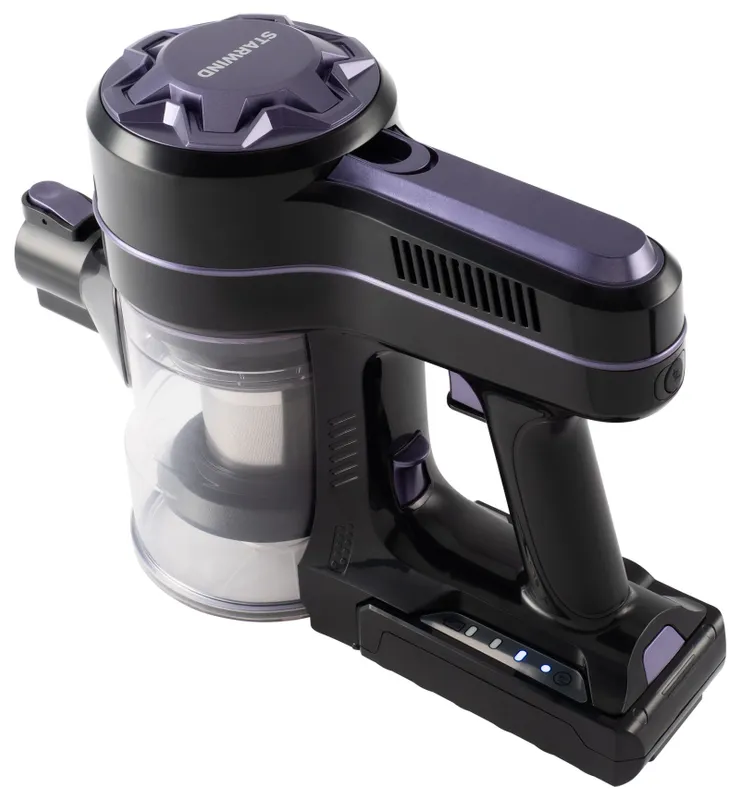 Пылесос ручной Starwind SCH9917 150Вт черный/фиолетовый