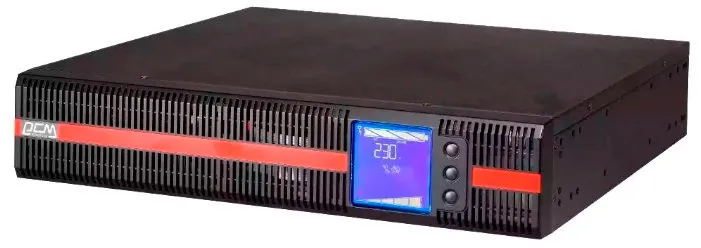 Powercom MACAN, On-Line, 1000VA/1000W, Rack/Tower, 8*IEC320-C13, LCD, Serial+USB, SmartSlot, without batteries (1580716)
