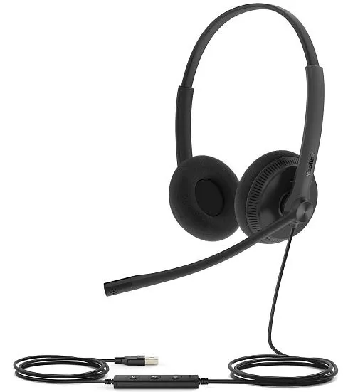 Гарнитура проводная Yealink UH34 Lite Dual UC черный
