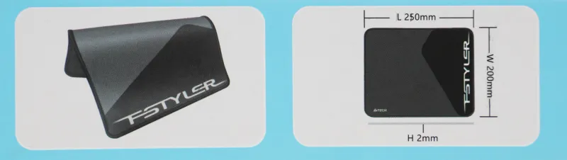 Коврик для мыши A4Tech FStyler FP20 Мини черный/белый 250x200x2мм (FP20 BLACK)