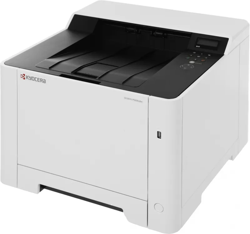 Цветной лазерный принтер Kyocera ECOSYS P5026cdw, Принтер, цв.лазерный, A4, 26 стр/мин, 1200x1200 dpi, 512 Мб, USB 2.0, Network, Wi-Fi, лоток 250 л., Duplex, старт.тонер 1200 стр.