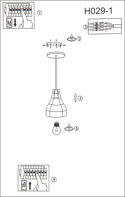 Светильник Hiper Matilda H029-1 подвес. черный