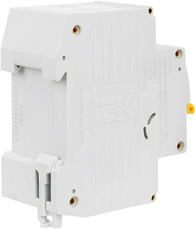 Выключатель автом. дифф. тока IEK MAD22-5-016-C-30 АВДТ 32 16A тип C 6kA 30мА A 1П+Н 230В 2мод белый (упак.:1шт)