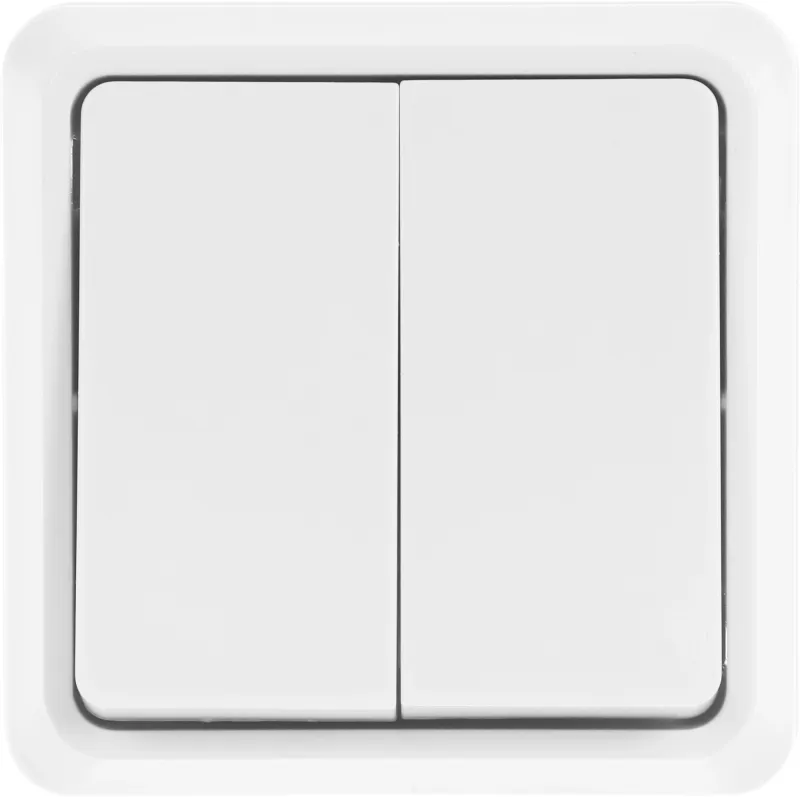 Выключатель IEK Октава откр. 2кл. IP20 белый (упак.:1шт) (EVO20-K01-10-DC)