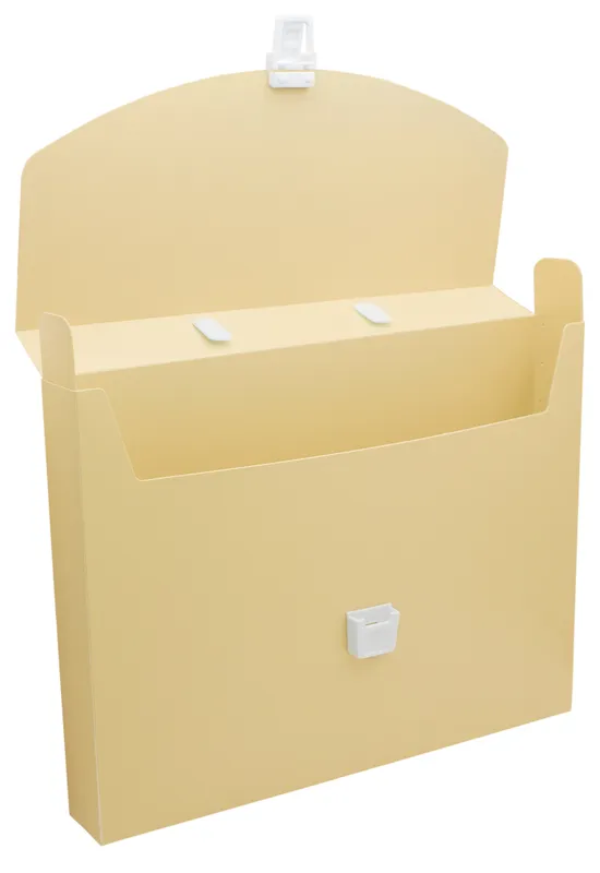 Портфель Бюрократ Pastel PASTPP01YEL 1 отдел. A4 пластик 0.7мм желтый