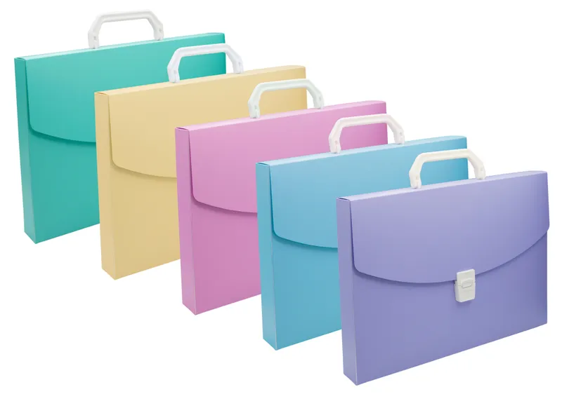 Портфель Бюрократ Pastel PASTPP01YEL 1 отдел. A4 пластик 0.7мм желтый