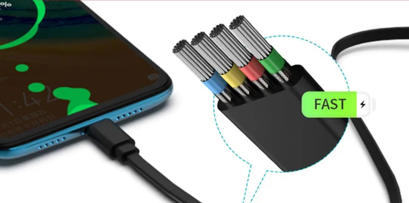 Кабель Romoss CB05 DYDC00616/CB05-101-04 USB (m)-micro USB (m) 1м серый