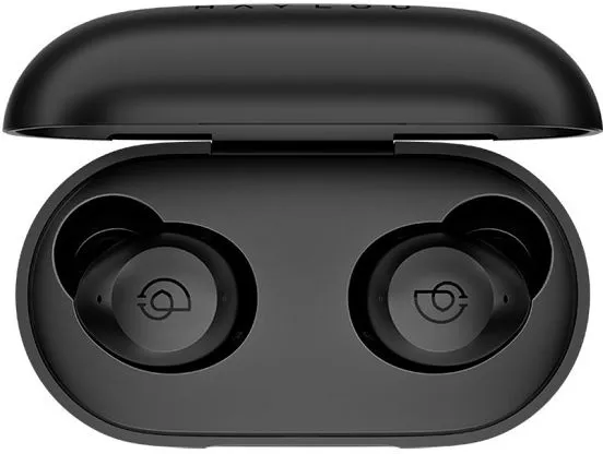 Гарнитура внутриканальные Haylou T16 черный беспроводные bluetooth в ушной раковине