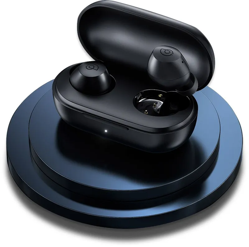 Гарнитура внутриканальные Haylou T16 черный беспроводные bluetooth в ушной раковине