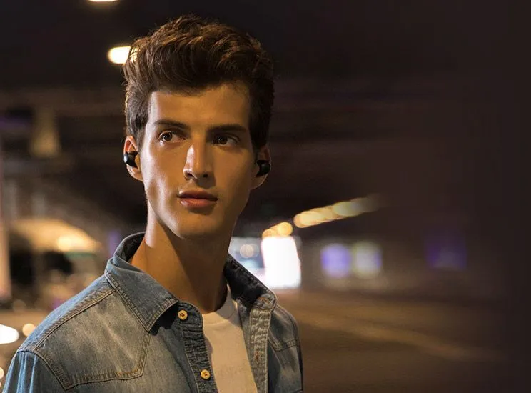 Гарнитура внутриканальные Haylou T16 черный беспроводные bluetooth в ушной раковине