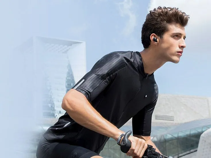 Гарнитура внутриканальные Haylou T16 черный беспроводные bluetooth в ушной раковине