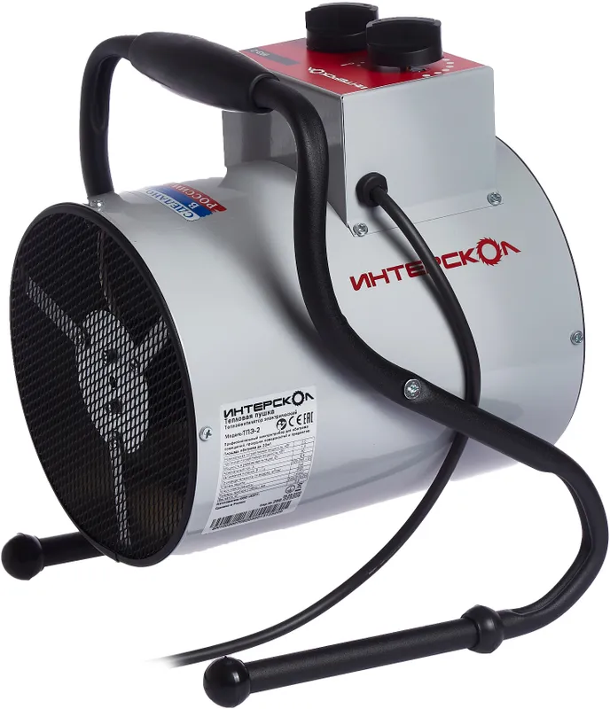 Тепловая пушка электрическая Интерскол ТПЭ-2 серый/черный