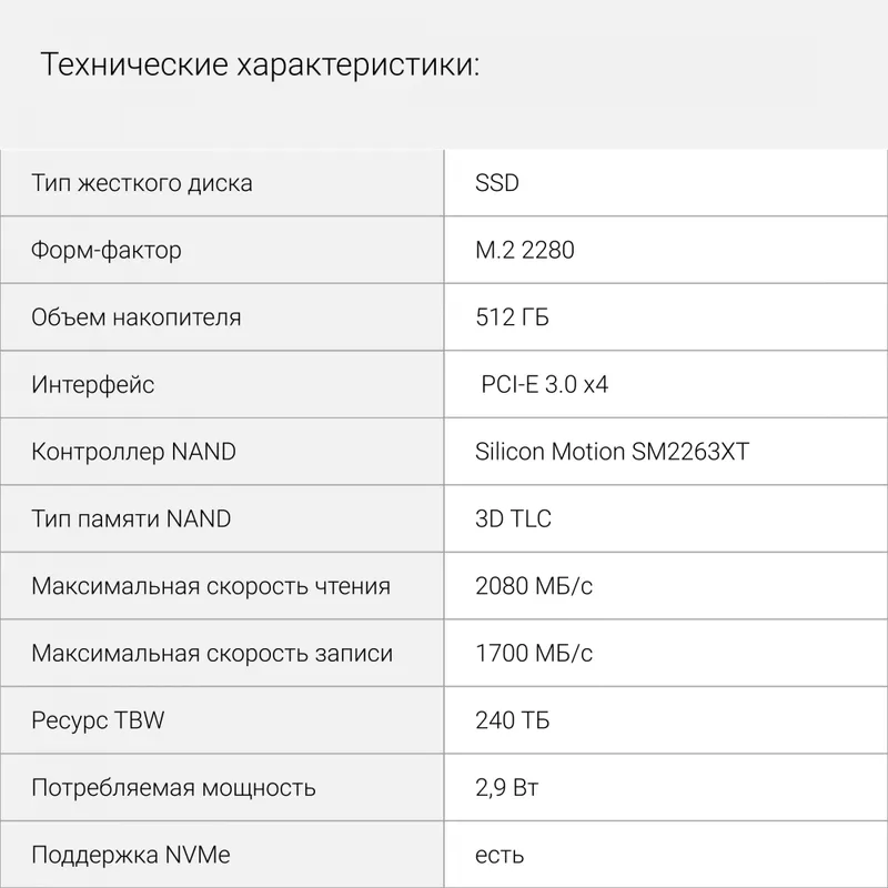 Накопитель SSD Digma PCIe 3.0 x4 512GB DGSM3512GS33T Mega S3 M.2 2280