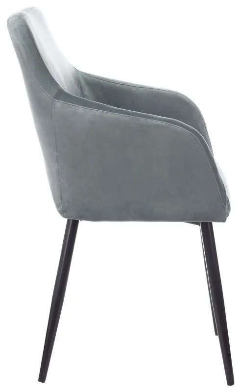 Кресло Бюрократ CH-380F голубая сталь Italia 21 на ножках металл черный