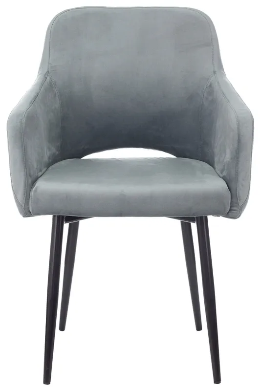 Кресло Бюрократ CH-380F голубая сталь Italia 21 на ножках металл черный