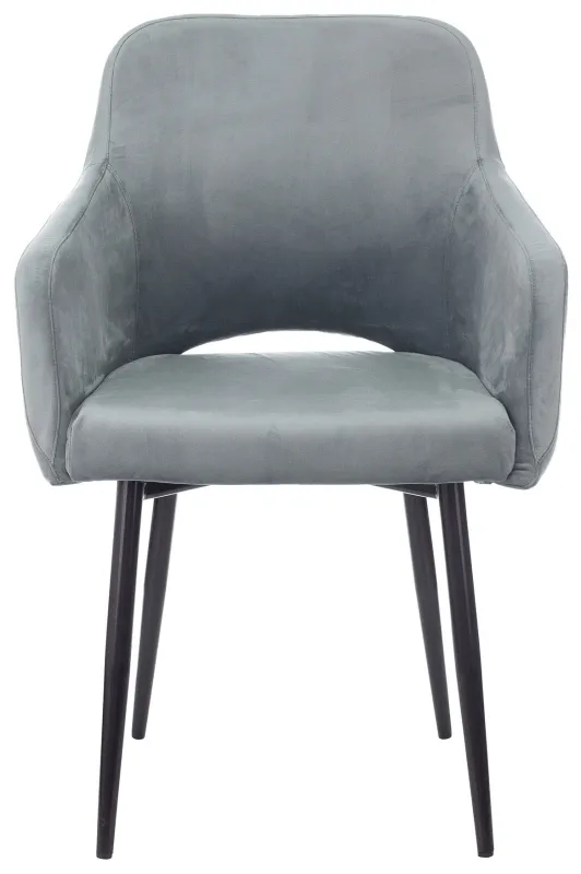 Кресло Бюрократ CH-380F голубая сталь Italia 21 на ножках металл черный