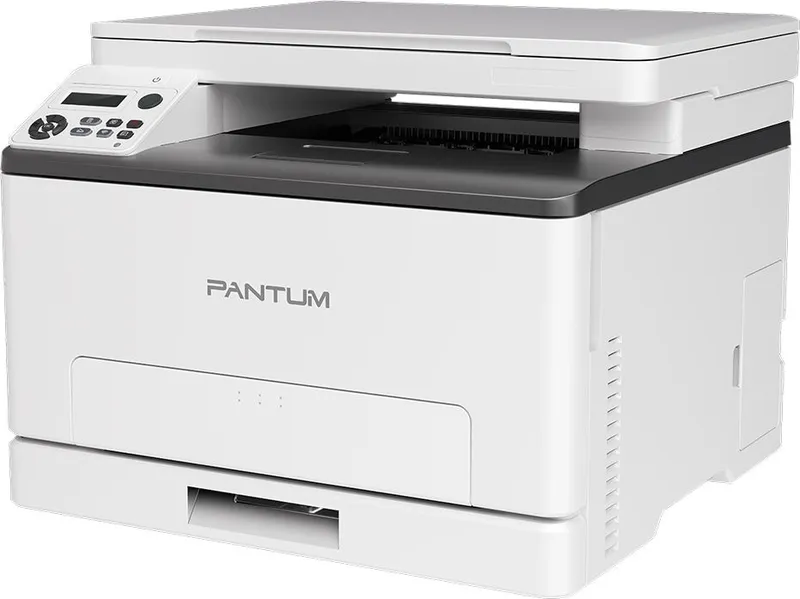 Лазерное многофункциональное устройство Pantum CM1100DW, P/C/S, Color laser, A4, 18 ppm (max 30000 p/mon), 1 GHz, 1200x600 dpi, 1 GB RAM, Duplex, paper tray 250 pages, USB, LAN, WiFi, start. cartridge 1000/700 pages