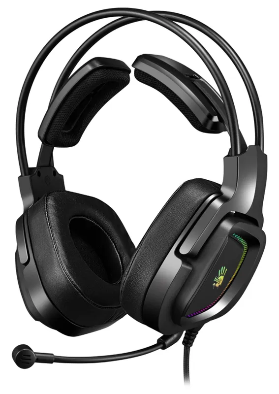 Наушники с микрофоном A4Tech Bloody G575P черный 2м мониторные оголовье (G575P 4PIN+USB/BLACK)