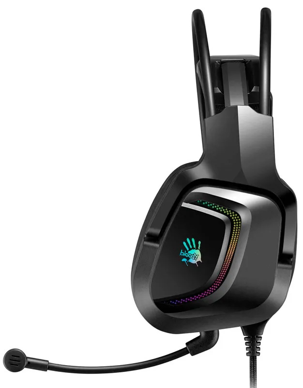 Наушники с микрофоном A4Tech Bloody G575P черный 2м мониторные оголовье (G575P 4PIN+USB/BLACK)