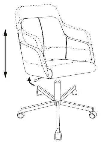 Кресло Бюрократ CH-380M леопардовый Italia LEO крестов. металл черный