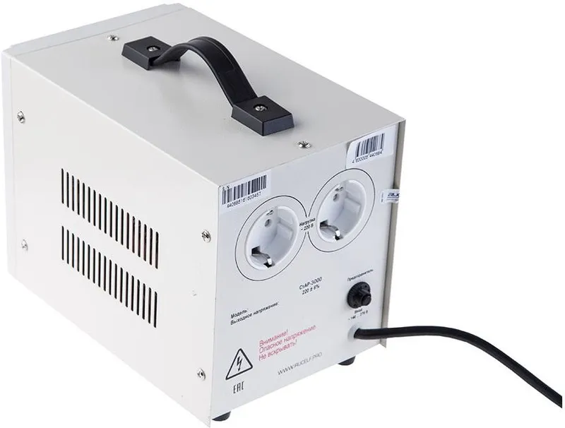 Стабилизатор напряжения Rucelf СтАР-3000 3кВА однофазный белый