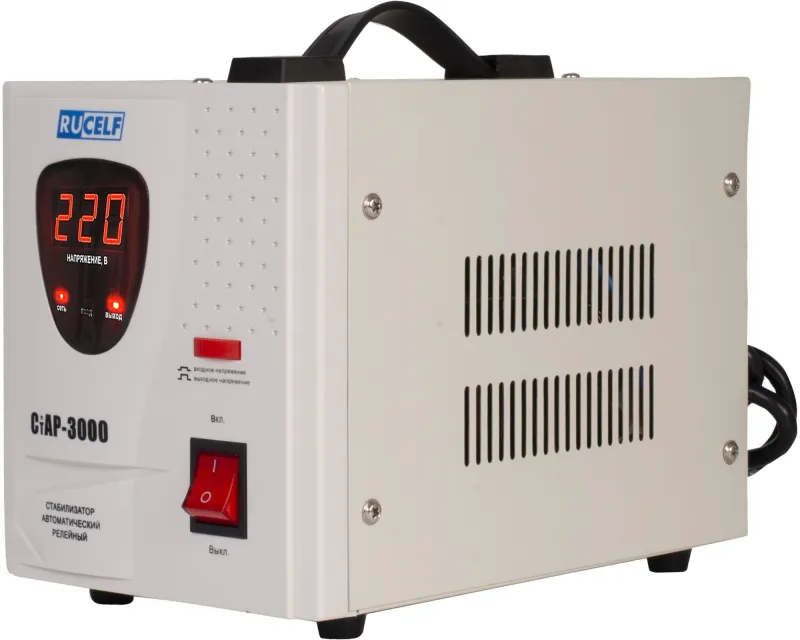 Стабилизатор напряжения Rucelf СтАР-3000 3кВА однофазный белый