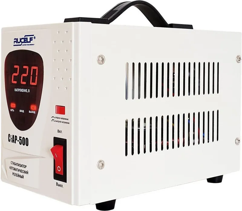 Стабилизатор напряжения Rucelf СтАР-500 0.5кВА однофазный белый