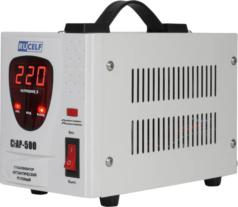Стабилизатор напряжения Rucelf СтАР-500 0.5кВА однофазный белый