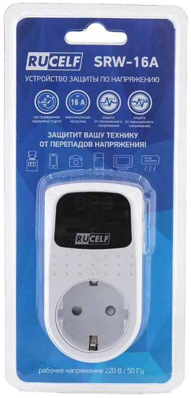 Стабилизатор напряжения Rucelf SRW-16A 3кВА однофазный белый