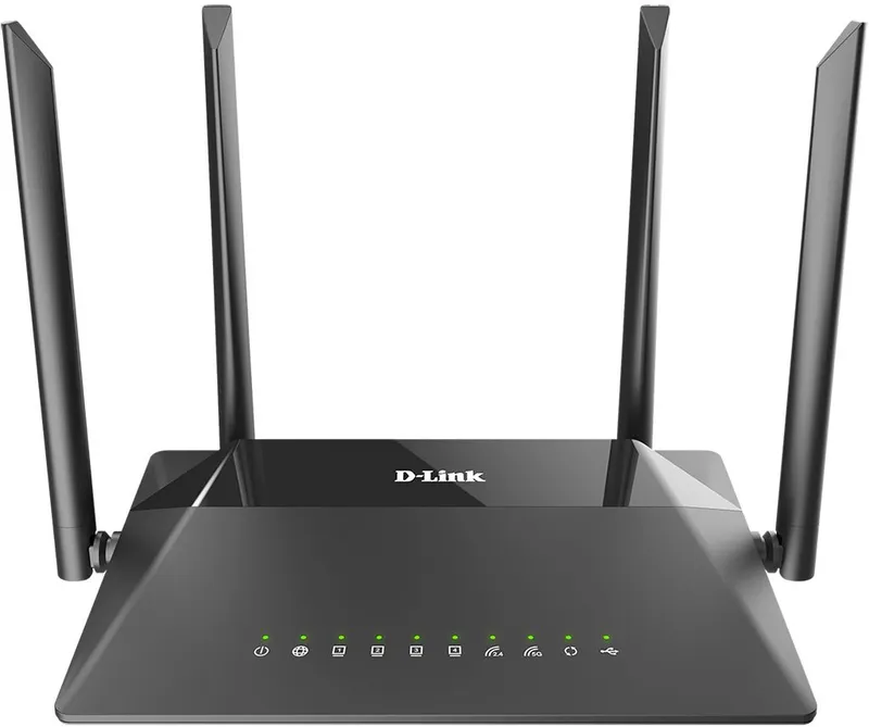 Роутер D-Link AC1300 Wi-Fi Router, 1000Base-T WAN, 4x1000Base-T LAN, 4x5dBi external antennas, USB port, 3G/LTE support