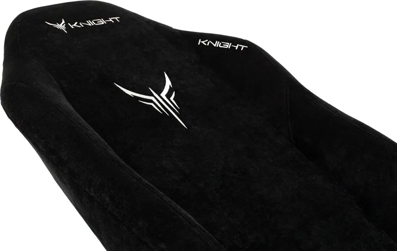 Кресло игровое Knight N1 Fabric черный Light-20 с подголов. крестов. металл