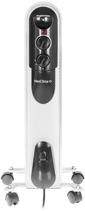 Радиатор масляный Neoclima NC 9307 1500Вт белый