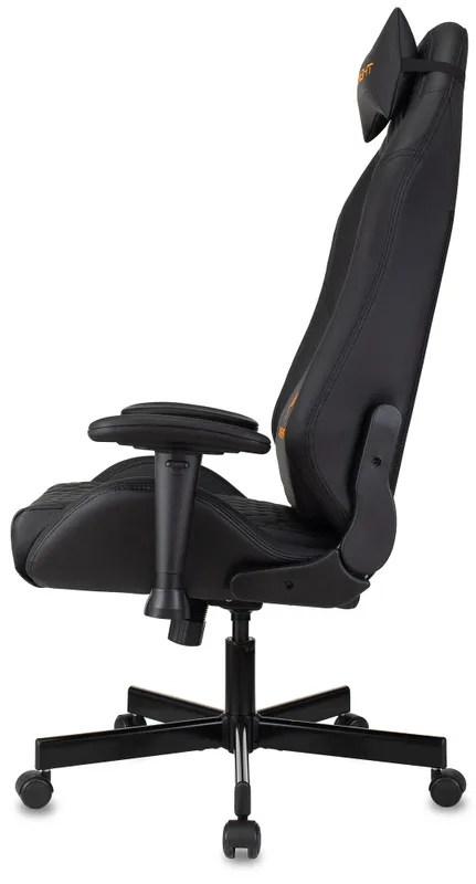 Кресло игровое Knight EXPLORE черный ромбик эко.кожа с подголов. крестовина металл (плохая упаковка)