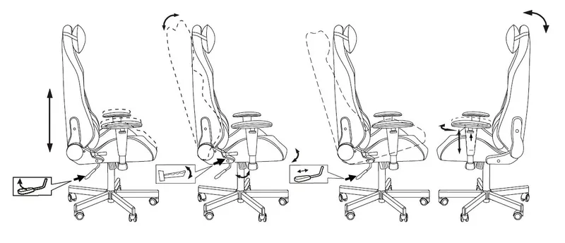 Кресло игровое Knight EXPLORE черный ромбик эко.кожа с подголов. крестовина металл (плохая упаковка)