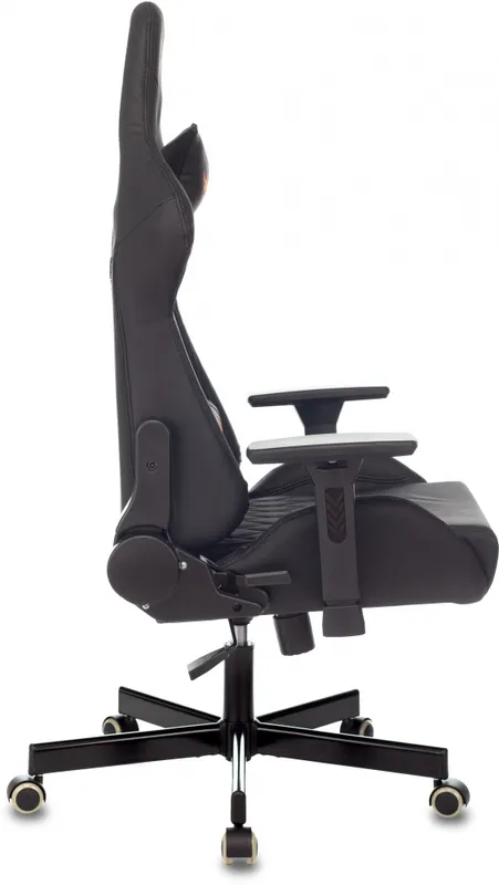 Кресло игровое Knight ARMOR черный ромбик эко.кожа с подголов. крестов. металл