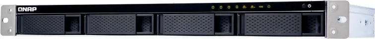Система хранения данных QNAP CHANNEL 1U QC 1,7GhzCPU/8Gb(upto8Gb)/upto 4HDD, upto 16 with TL-R1200C-RP/SATA(3,5" 2,5")/ 4xUSB3.2/2x1GbE 1x10GbE(SFP+)/iSCSI/1xPS/no rail/2YW TS-431XeU-8G-EU-RU