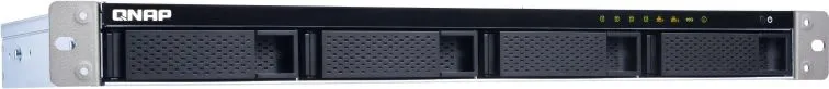 Система хранения данных QNAP CHANNEL 1U QC 1,7GhzCPU/8Gb(upto8Gb)/upto 4HDD, upto 16 with TL-R1200C-RP/SATA(3,5" 2,5")/ 4xUSB3.2/2x1GbE 1x10GbE(SFP+)/iSCSI/1xPS/no rail/2YW TS-431XeU-8G-EU-RU