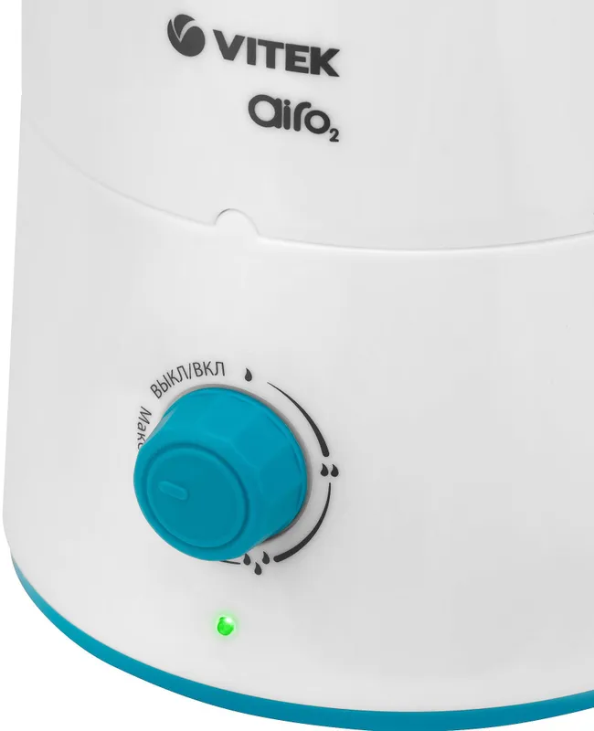 Увлажнитель воздуха Vitek 1760-VT-03 20Вт (ультразвуковой) белый/бирюзовый