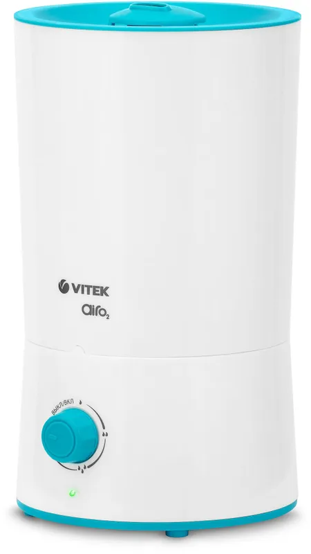 Увлажнитель воздуха Vitek 1760-VT-03 20Вт (ультразвуковой) белый/бирюзовый