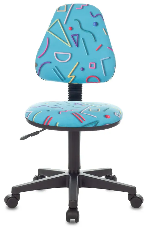 Кресло детское Бюрократ KD-4 голубой Sticks 06 крестов. пластик