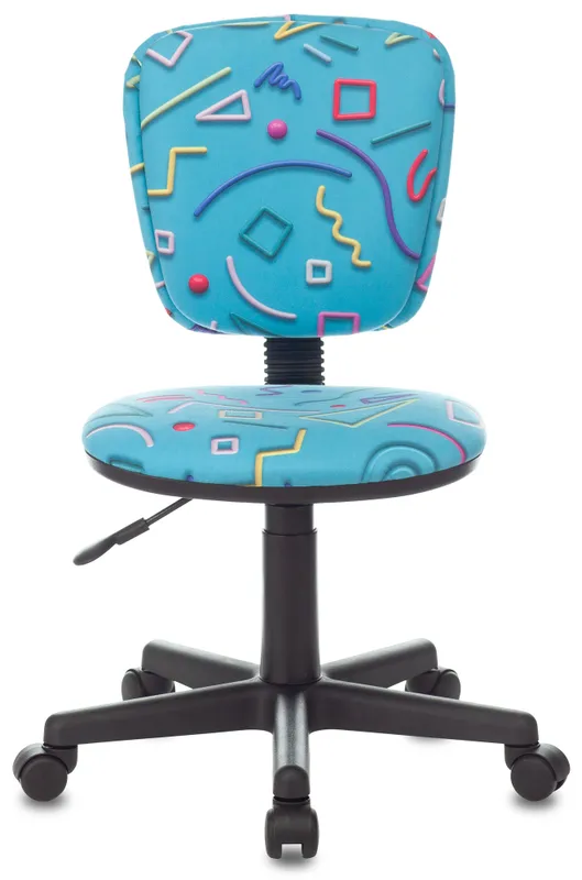 Кресло детское Бюрократ CH-204NX голубой Sticks 06 крестов. пластик