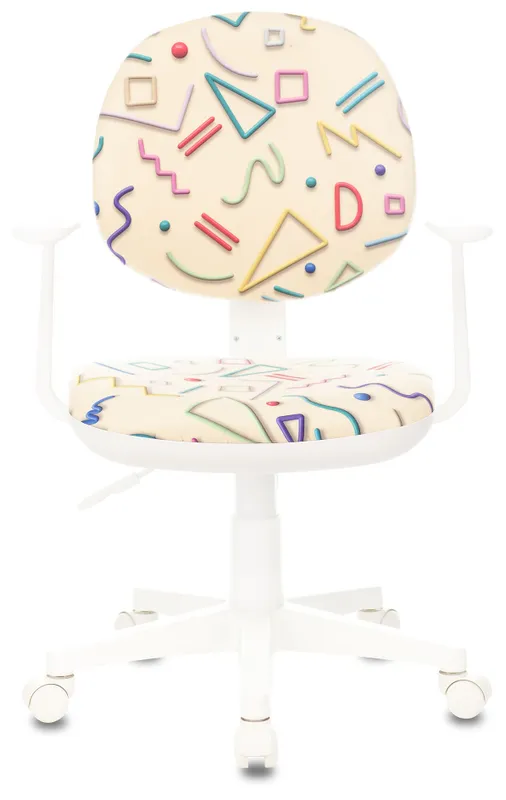 Кресло детское Бюрократ CH-W356AXSN песочный Sticks 02 крестов. пластик пластик белый