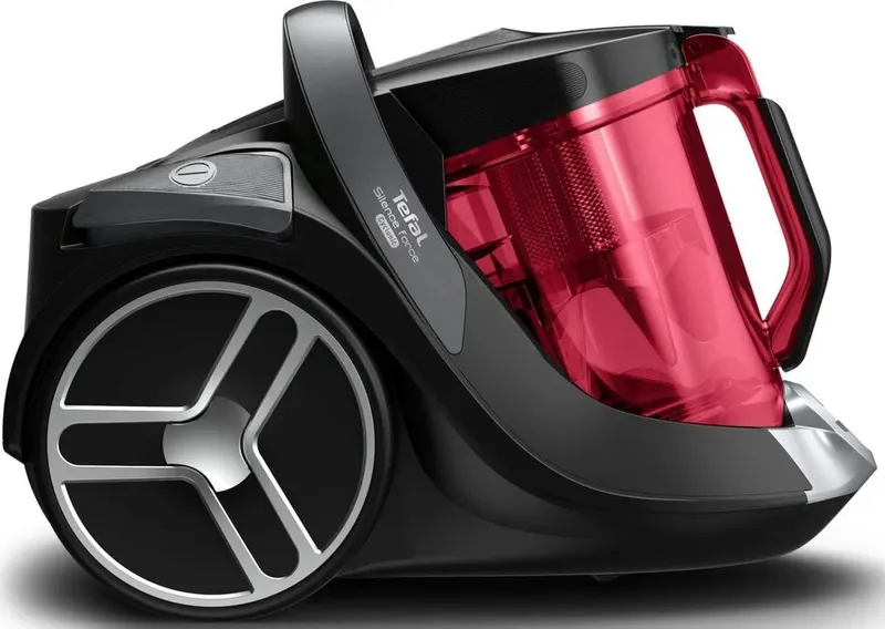 Пылесос Tefal Silence Force Cyclonic TW7233EA 550Вт красный/серый