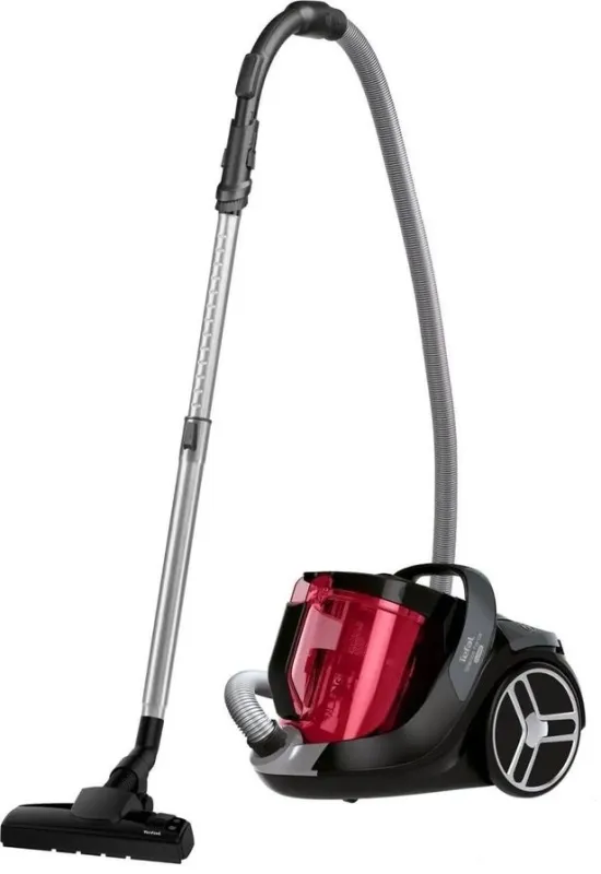 Пылесос Tefal Silence Force Cyclonic TW7233EA 550Вт красный/серый